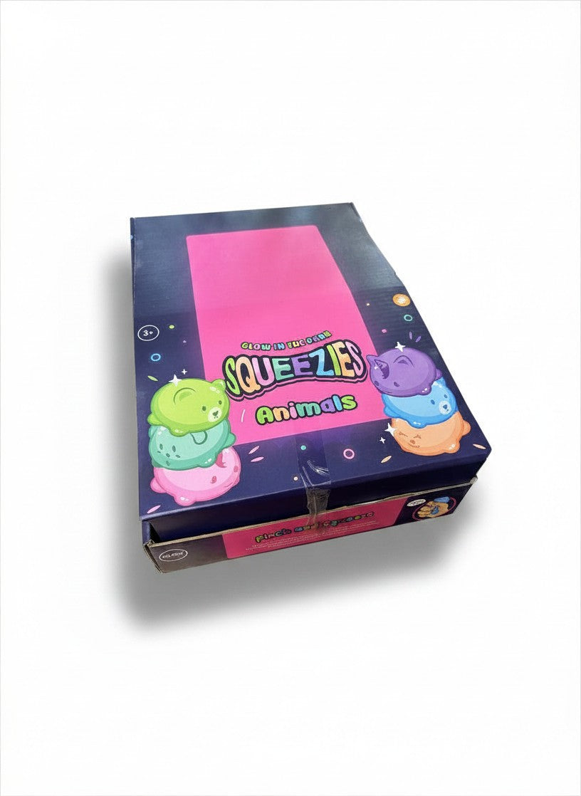 Squeezy Stress Glow In The Dark Animal Toy