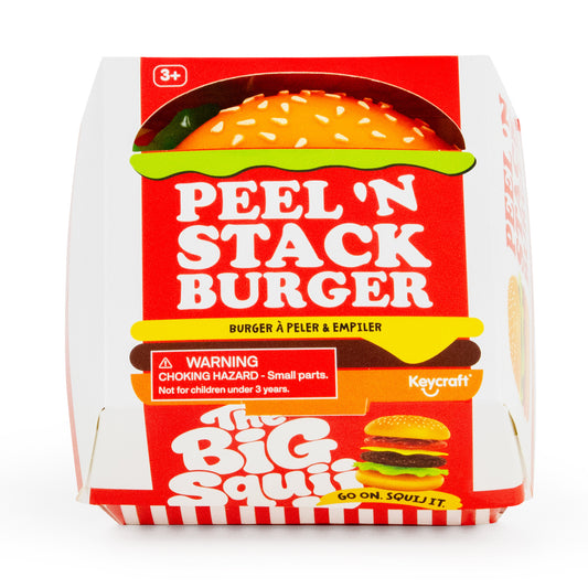 The Big Squij Peel & Stack Burger Slow-Rise Squishy Toy