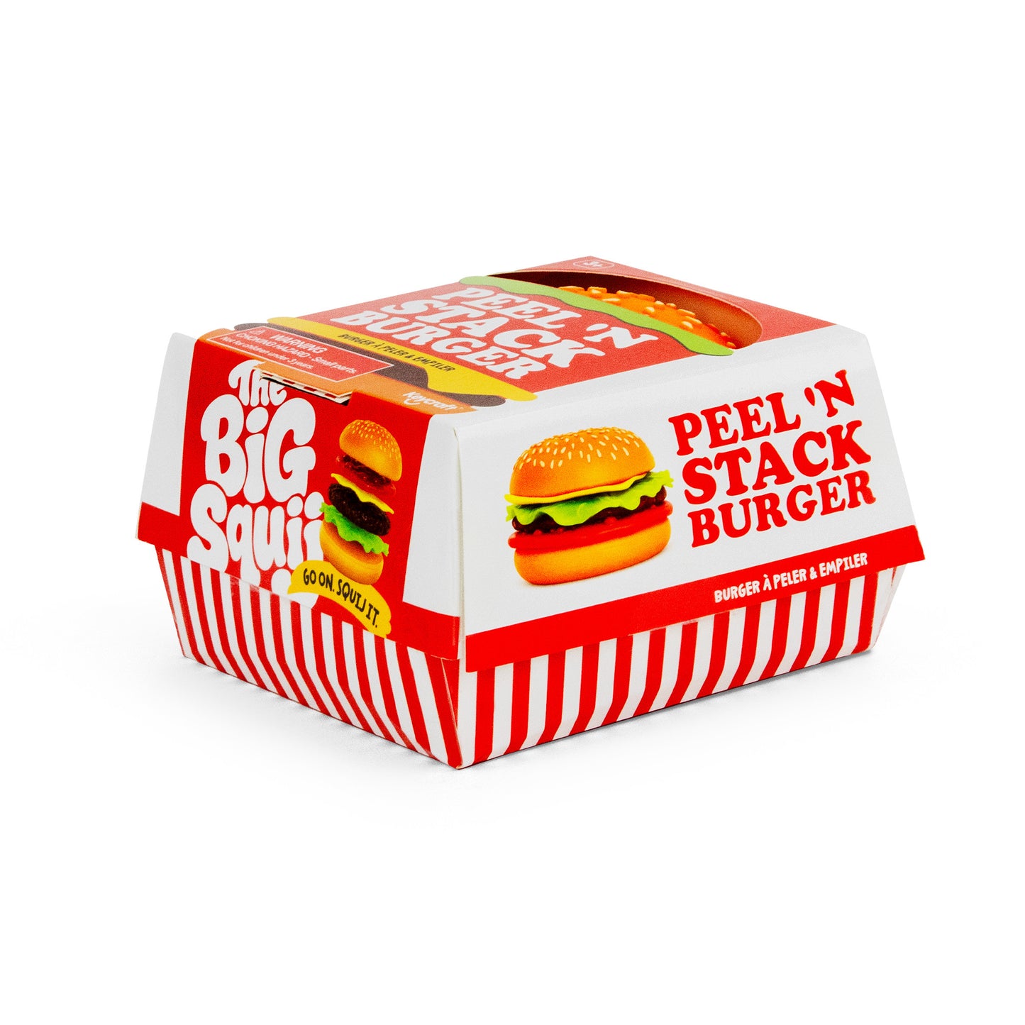 The Big Squij Peel & Stack Burger Slow-Rise Squishy Toy