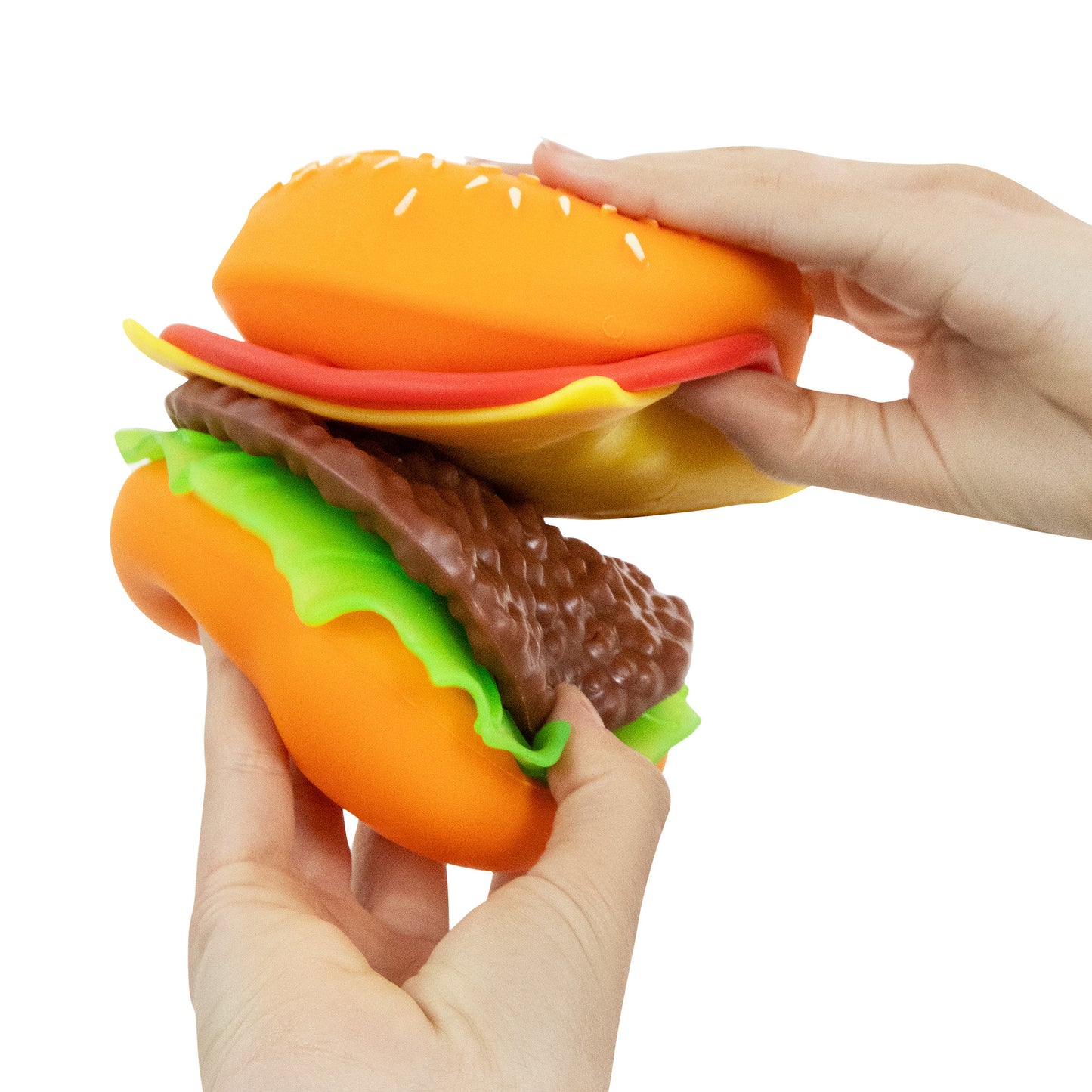 The Big Squij Peel & Stack Burger Slow-Rise Squishy Toy