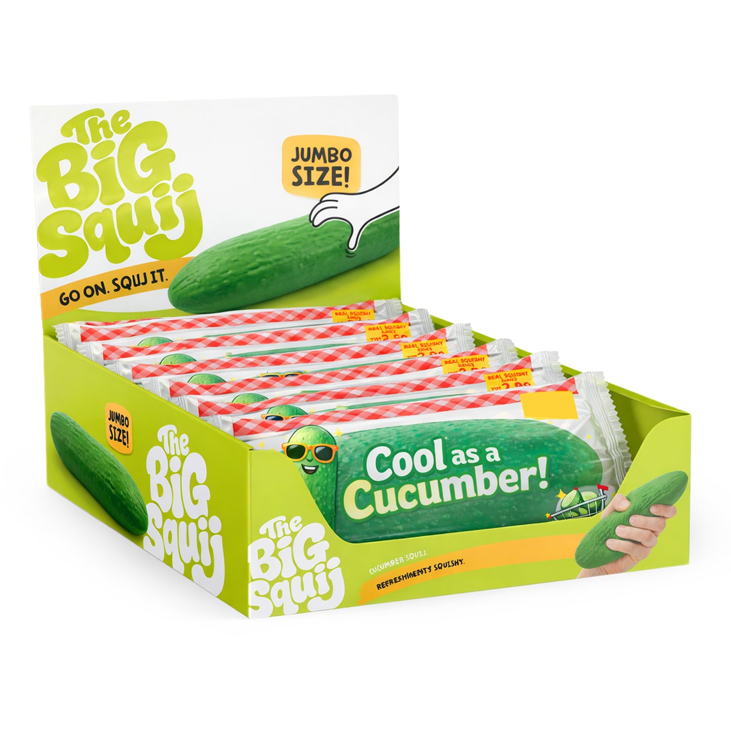 The Big Squij Cucumber Slow-Rise Squishy Toy