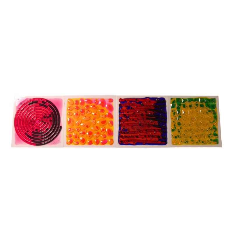 Textured Massage Sensory Liquid Tiles Set of 4 – 30cm