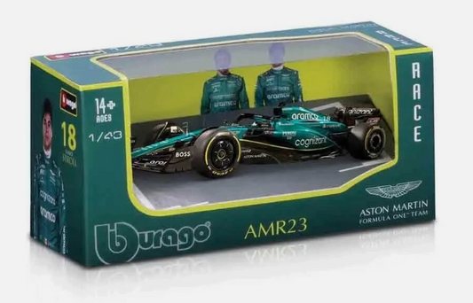 2023 F1 Lance Stroll F1 Aston Martin Racing AMR23 Diecast Car Model 1:43