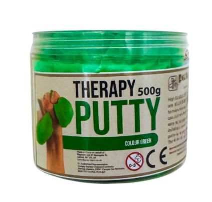 500g Therapy Putty : Green / Medium