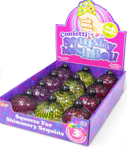 SCRUNCHEMS CONFETTI SQUISHY MESH BALL