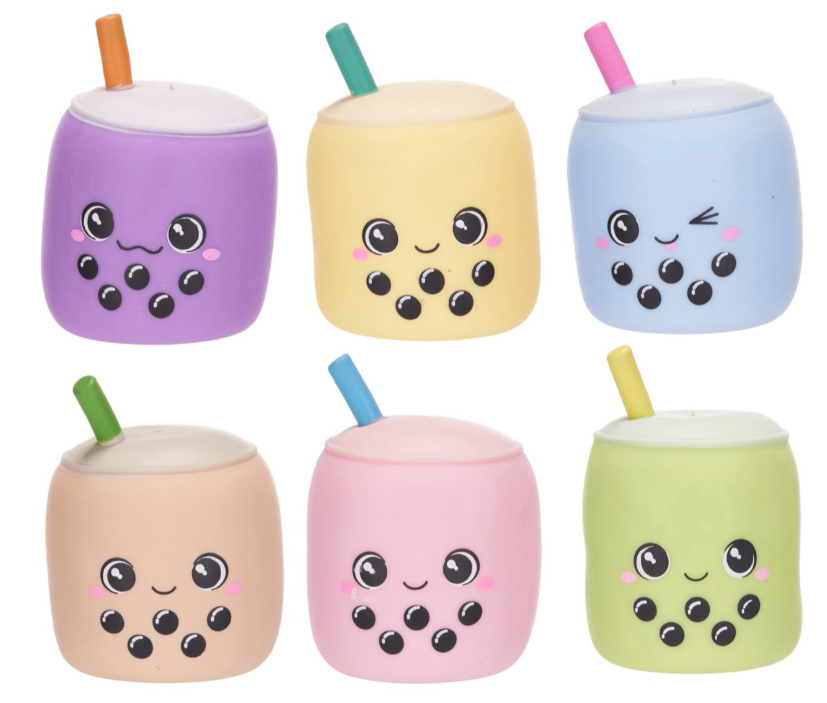13CM BUBBLE TEA SQUISHY 6 ASST (DB)