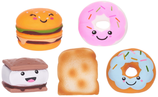 SQUISHY KAWAII FAST FOOD 5 ASST (DB)