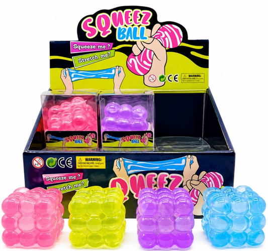 5cm Glitter Bubble Squishy Cube