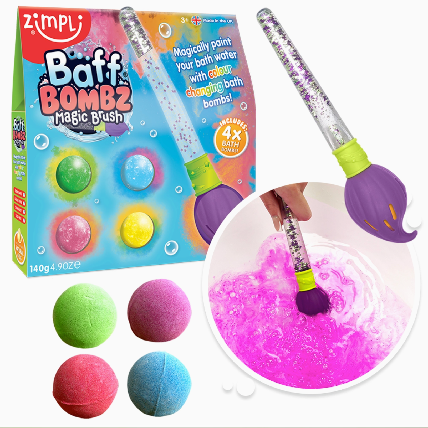 Magic Snip Zimpli Baff Bombz Magic Brush – Sensory Solution Wholesale