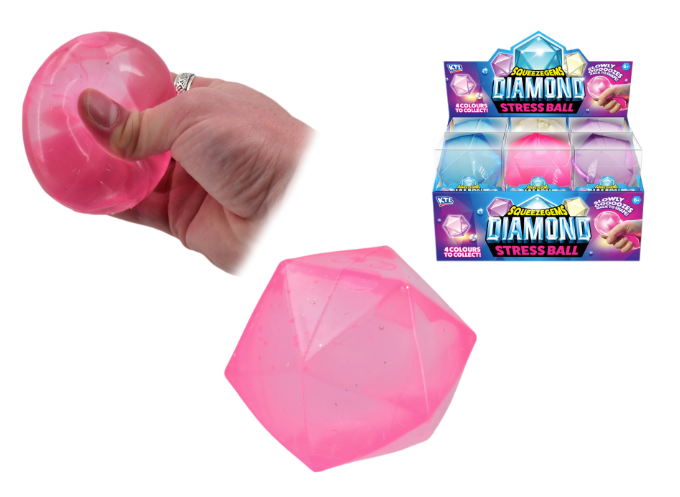 Diamond Squeeze Stress Ball - Acetate Box