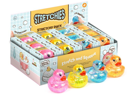 Maltose Squeezy Glitter Duck Stress Toy