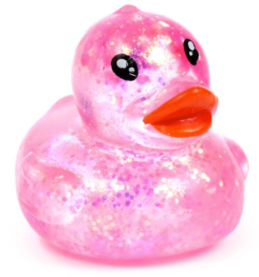 Maltose Squeezy Glitter Duck Stress Toy