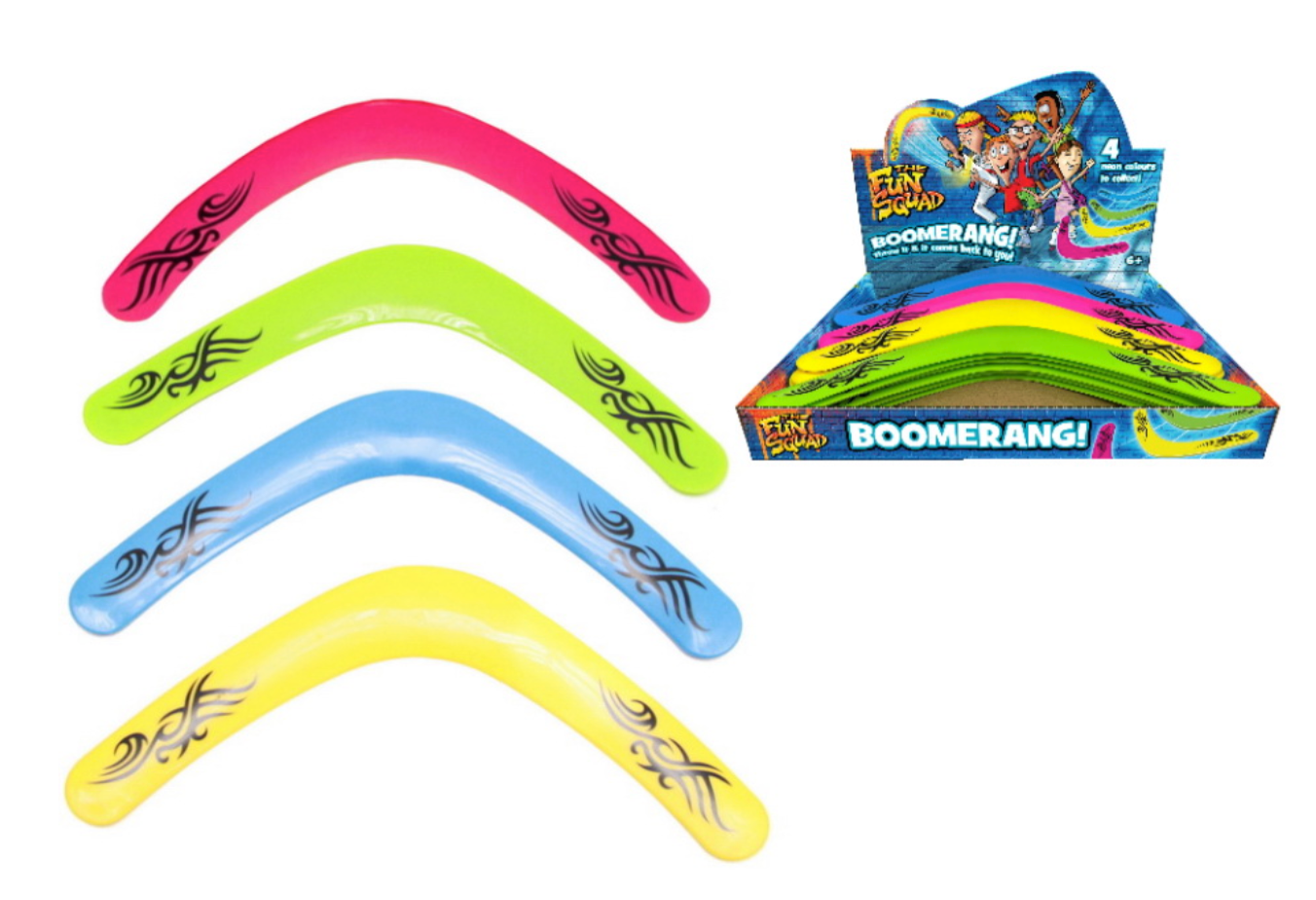 Neon Colour Boomerang In Display Box