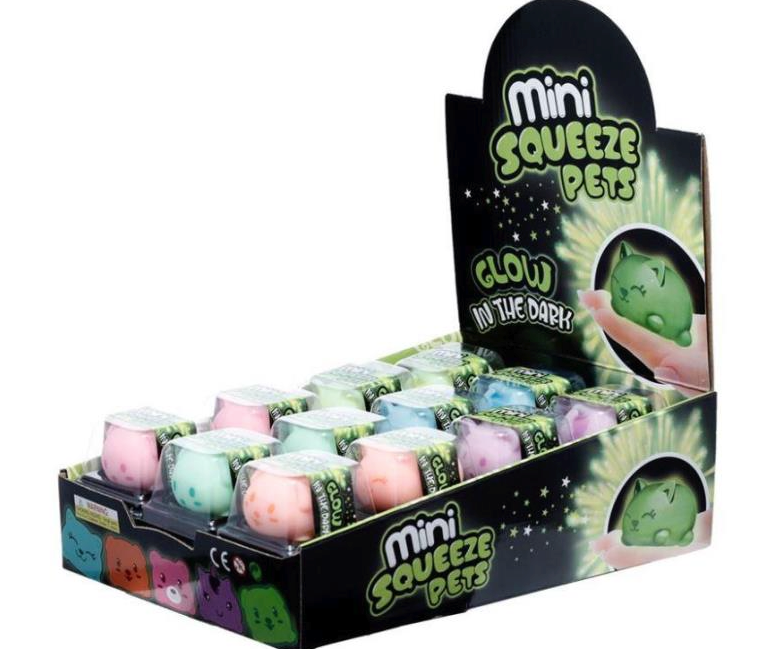 Squeezy Stress Glow In The Dark Animal Toy