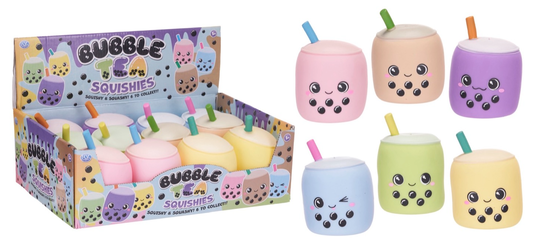 13CM BUBBLE TEA SQUISHY 6 ASST (DB)