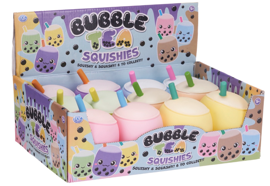 13CM BUBBLE TEA SQUISHY 6 ASST (DB)