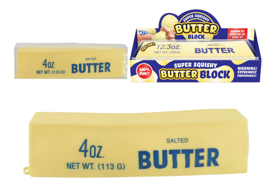 21cm Large Squishy Butter - Clr Box & Acetate Cover