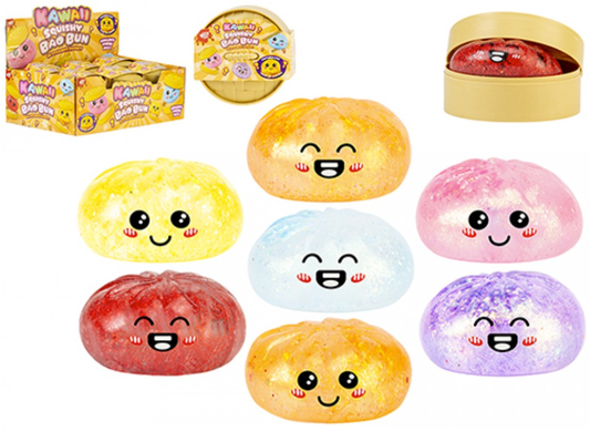 WIZZ TOYS GLITTER DUMPLING WITH MALTOSE IN BASKET 8.5CM