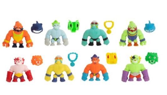 FlexX Slam-Page Wrestlers, 8 Assorted