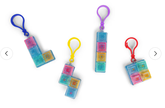 GLITTER CLICKER KEYCHAIN