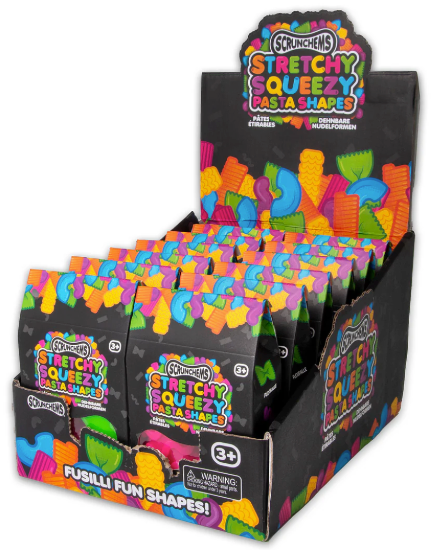 SCRUNCHEMS STRETCHY SQUEEZY PASTA SHAPES