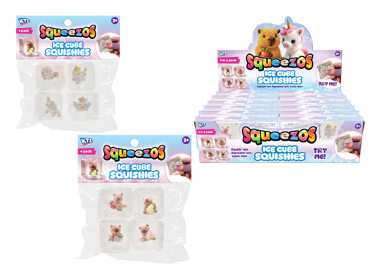 Squish 4 Pack Unicorn / Capybara Ice Cubes