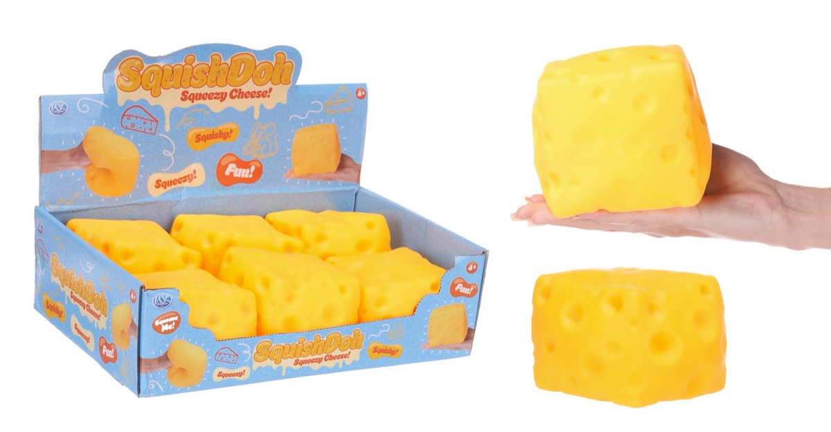 10CM JUMBO SQUEEZE CHEESE SQUISHDOH (DB)