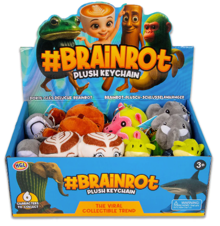 BRAINROT PLUSH KEYCHAIN ASSORTED