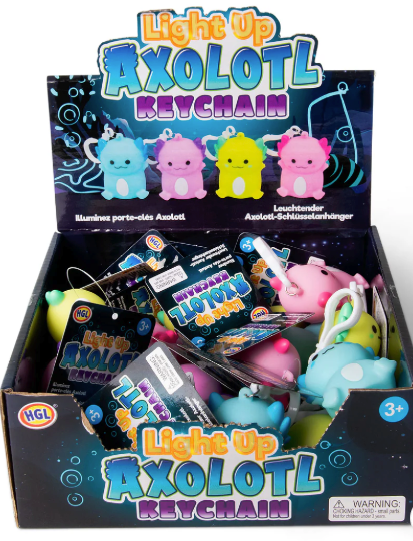 AXOLOTL LIGHT UP KEYCHAIN