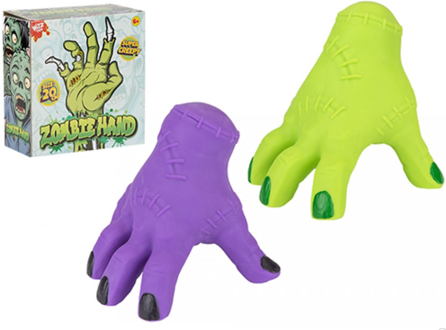 WIZZ TOYS JUMBO SQUISHY ZOMBIE HAND 20CM 2 ASSORTED