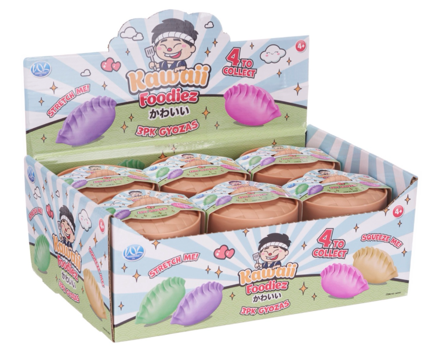 3PK GYOZAS 4 ASST (DB) KAWAII FOODIEZ