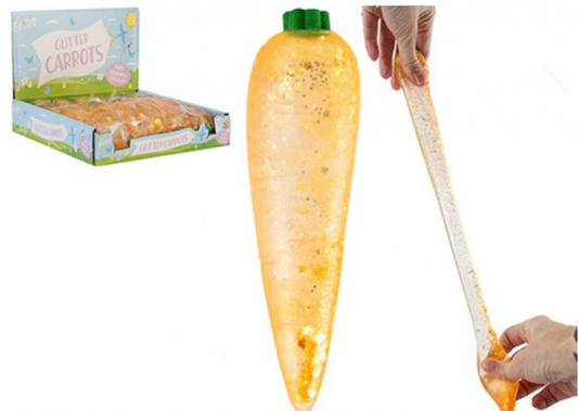 Sugar Maltose Squishy Carrot With Glitter 15cm