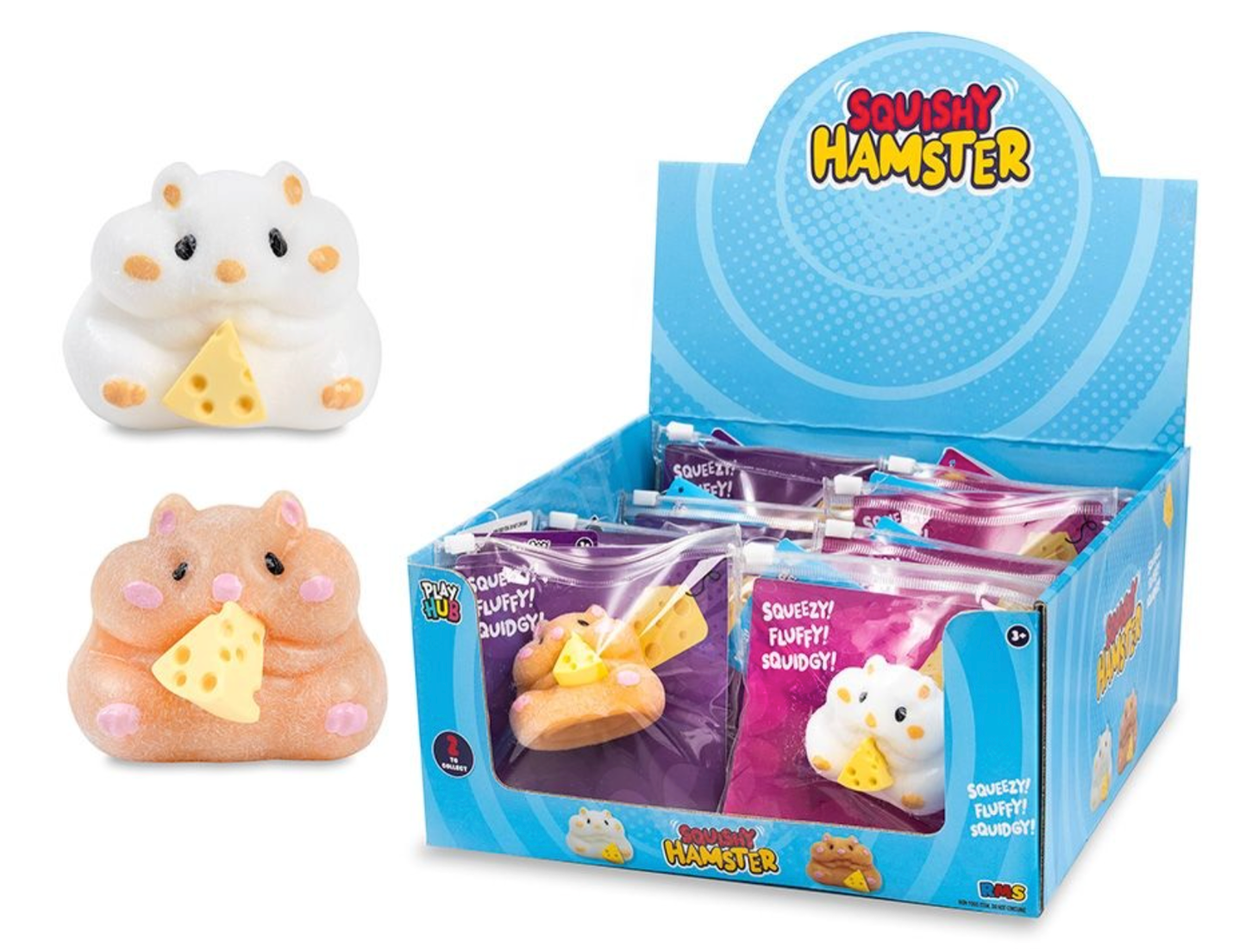 RMS Play Hub Squishy Hamster With Cheese