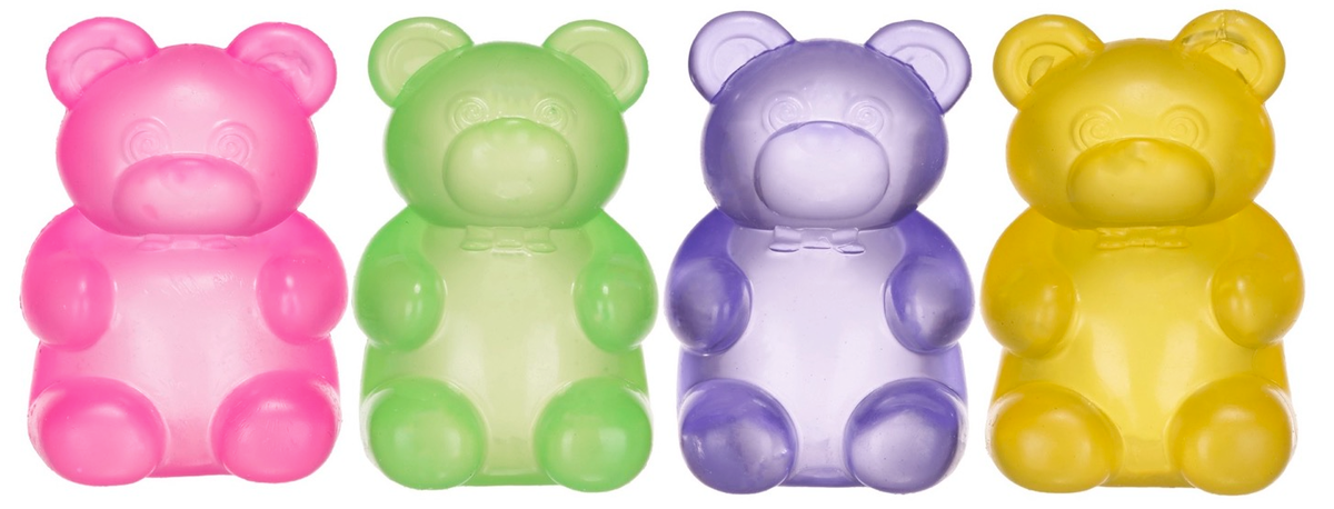 10CM MALTOSE GEL-E BEAR 4 ASST (DB)