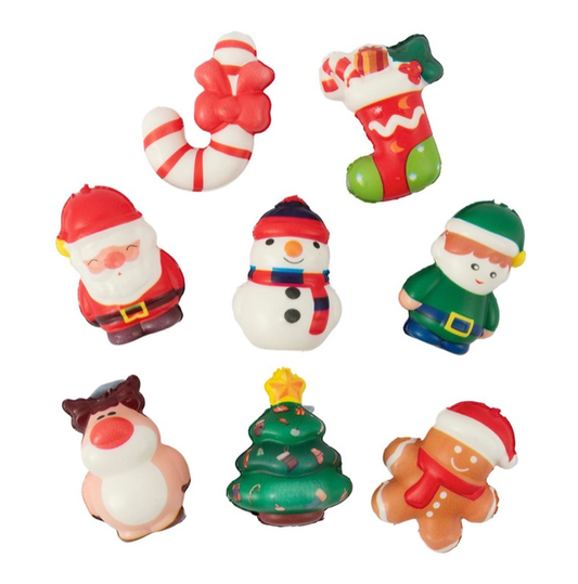5CM 8 ASSORTED XMAS SQUISHIE