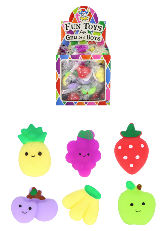 Fruit Squishies (5cm) 6 Assorted Designs