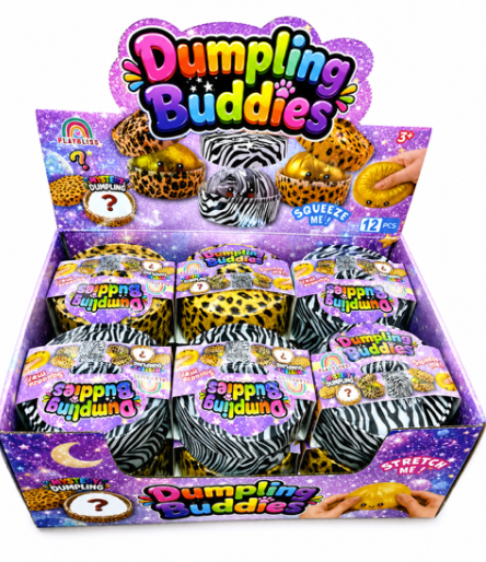 Leopard & Zebra Printed Dumpling 8.5cm Assorted