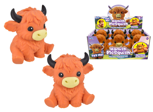 15cm Large Squishy Highland Cow - Display Box