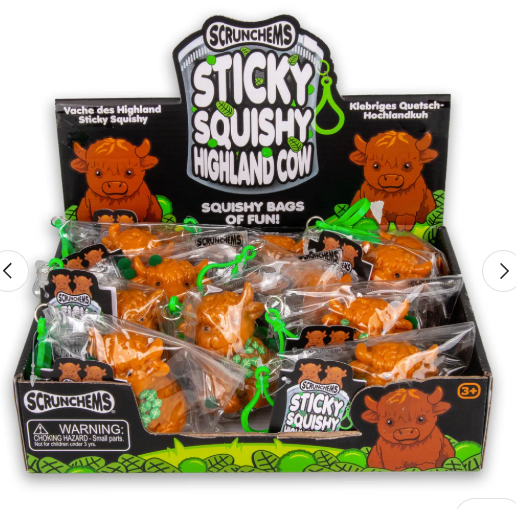 SCRUNCHEMS STICKY SQUISHY HIGHLAND COW