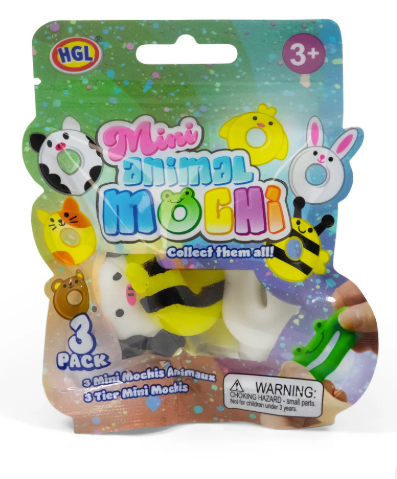 3PK MINI ANIMAL MOCHI