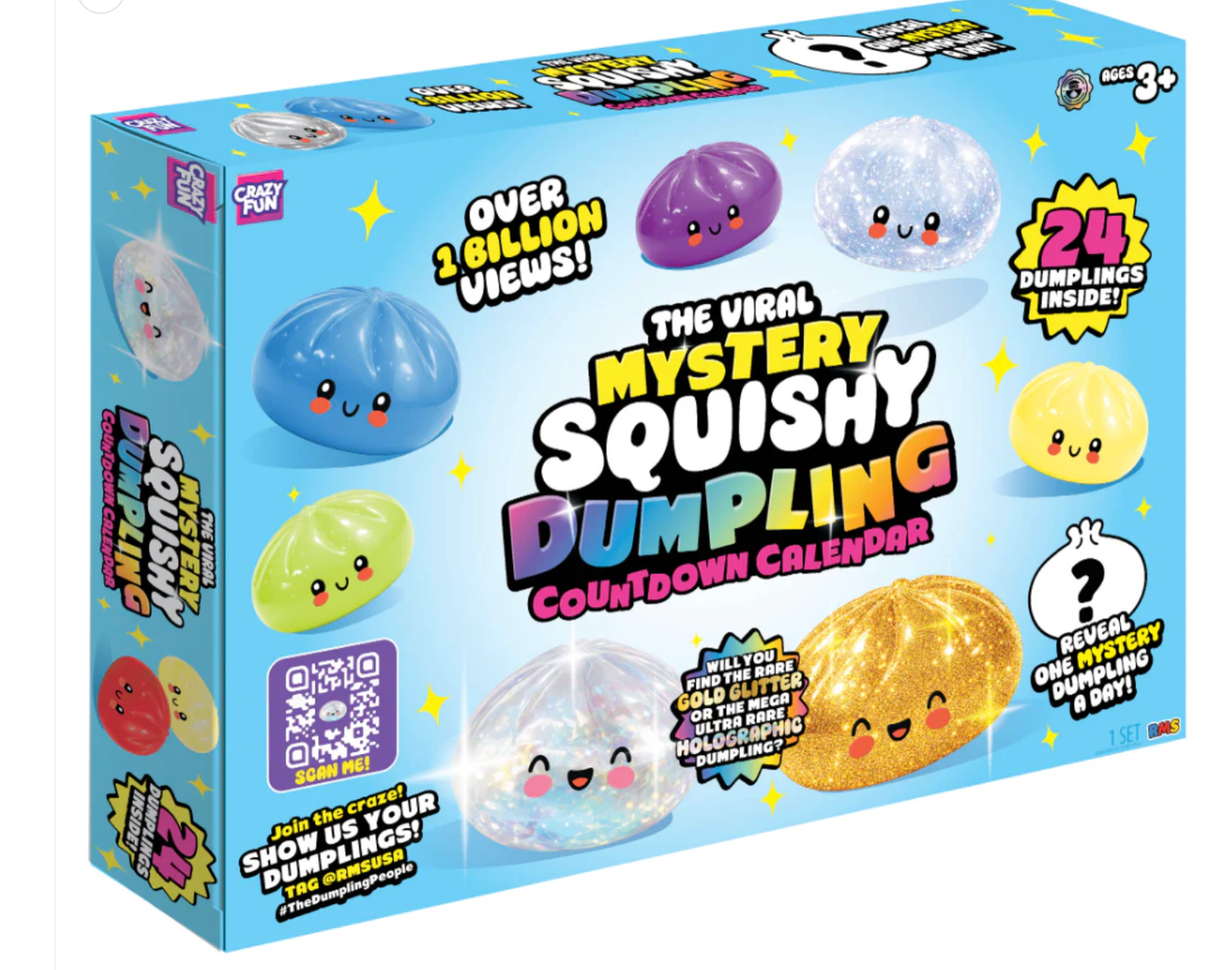 RMS® Crazy Fun™ Dumpling Advent Squishy Calendar 2026 24pc