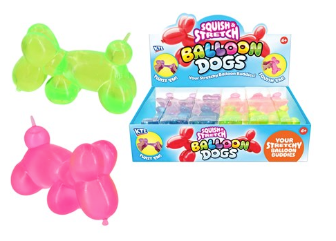 MALTOSE SQUIDGY BALLOON DOGS 4 ASST