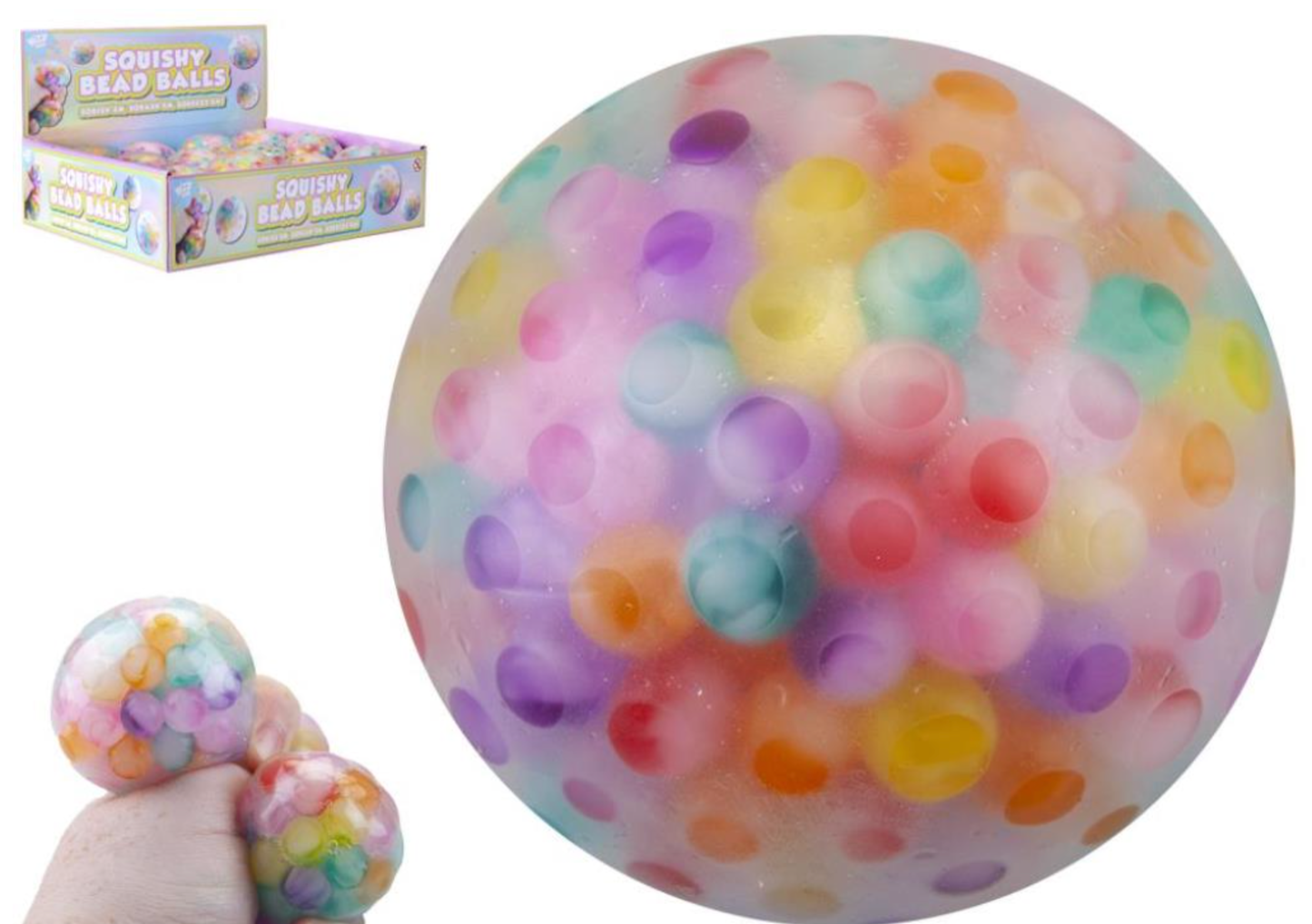 Squishy Bead Ball Pastel Beads 6.5cm