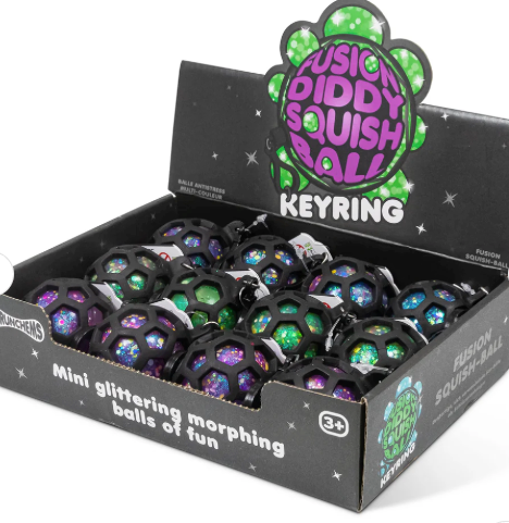 SCRUNCHEMS FUSION SQUISH BALL KEYCHAIN