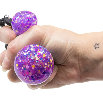 SCRUNCHEMS FUSION SQUISH BALL KEYCHAIN