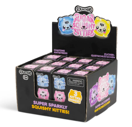 SCRUNCHEMS SUGAR SQUISHY KITTIES - 3PK