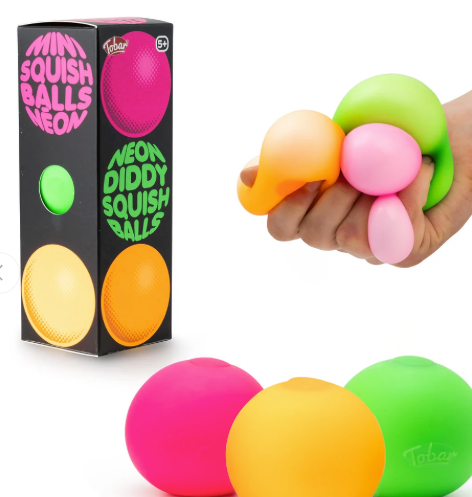 SCRUNCHEMS MINI NEON SQUISH BALLS