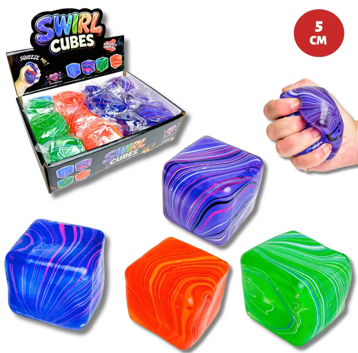 5CM SWIRL CUBE MALTOSE SLOW RELEASE