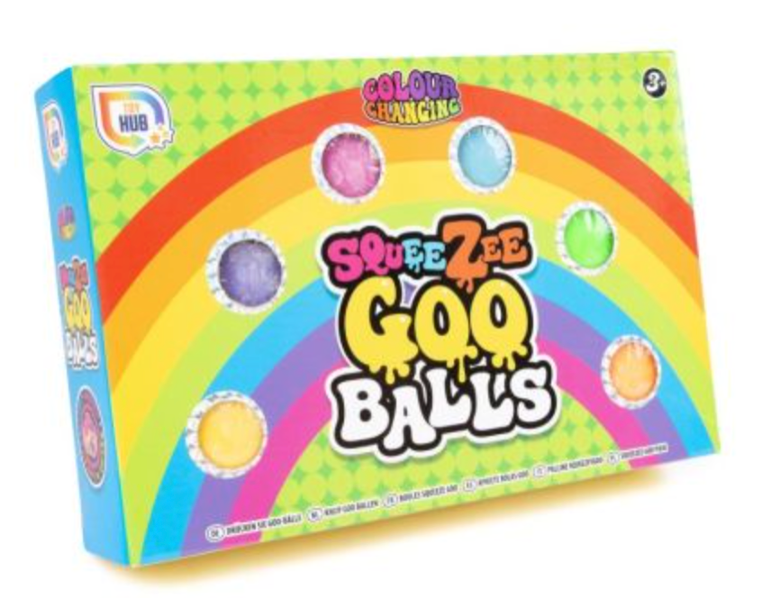SQUEEZY BALLS COLOUR CHANGING 6PK