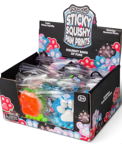 SCRUNCHEMS STICKY SQUISHY PAW PRINTS